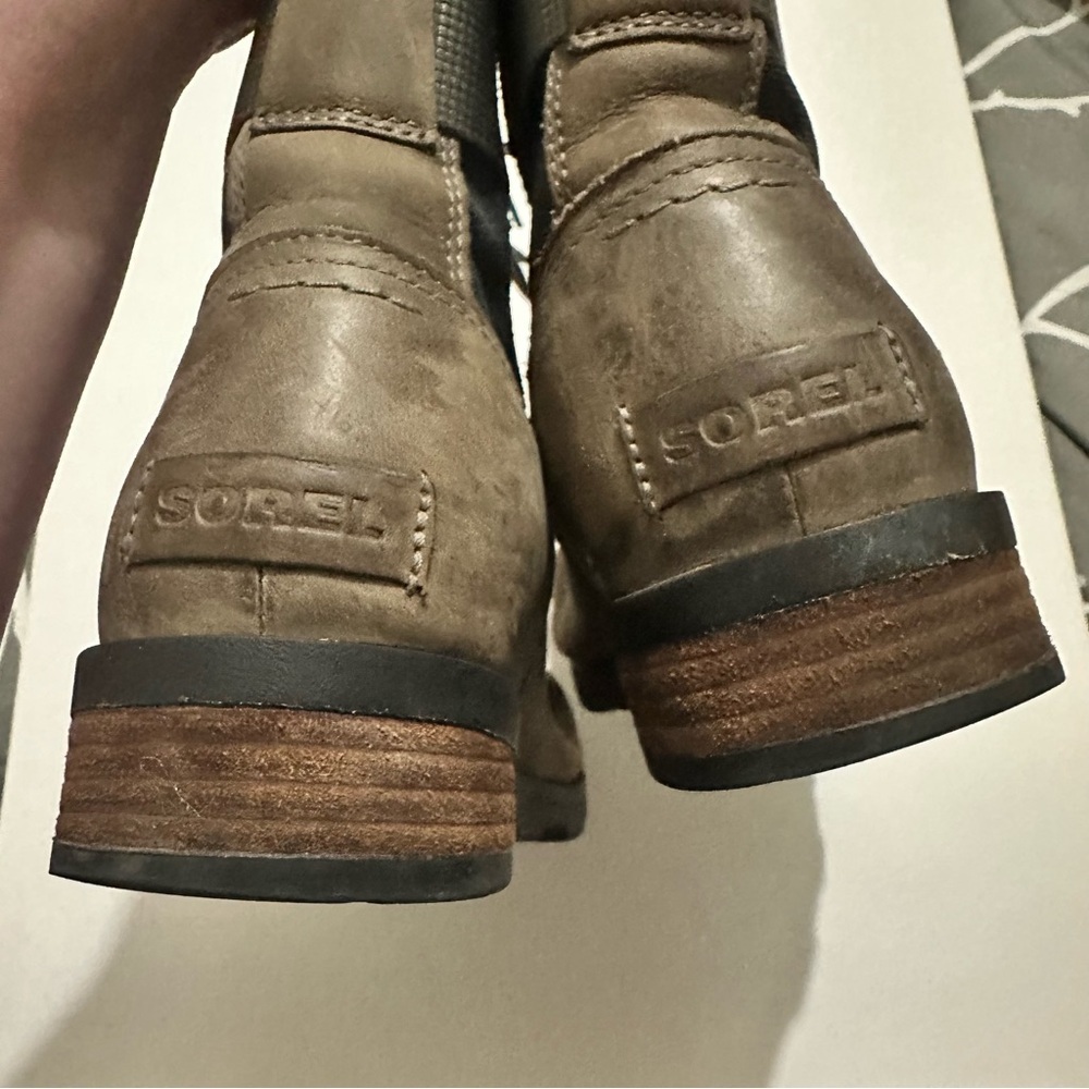 Sorel Women's Emelie Conquest Boot Light & Heavy Rain Waterproof Quarry Sz 10 - Picture 9 of 13